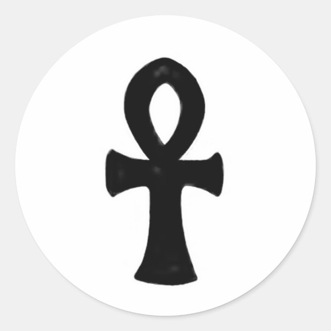 Believe (Fantasy Ankh) Classic Round Sticker (Front)