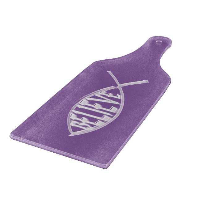 Believe Fish Lavender Cutting Board (Corner)