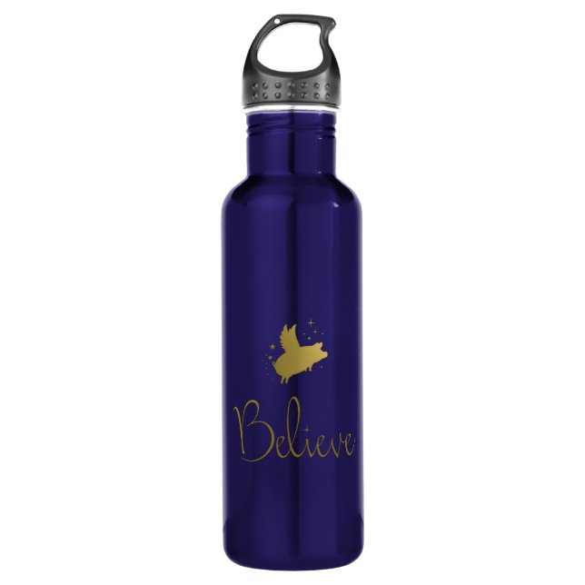 Believe-Flying Pig 710 Ml Water Bottle (Front)