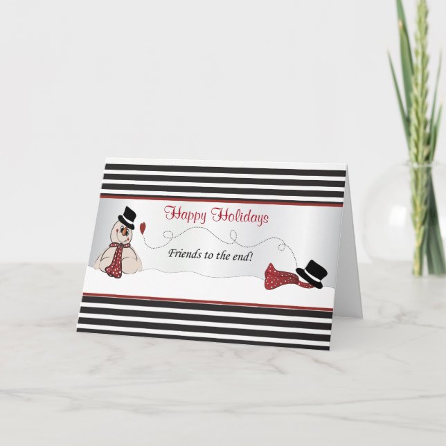 Believe - Friends to the End ⛄ Holiday Card (Front)