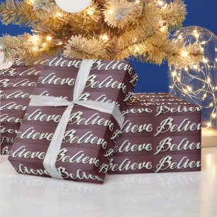Believe Graphics Art Wrapping Paper