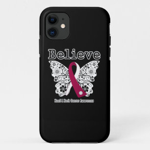 Believe - Head and Neck Cancer Butterfly iPhone 11 Case