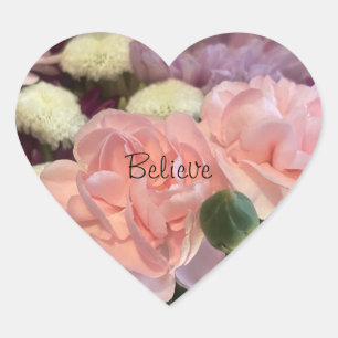 Believe  heart sticker