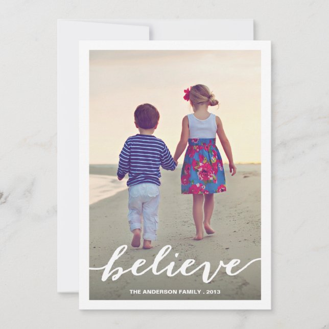 BELIEVE | HOLIDAY PHOTO CARD (Front)