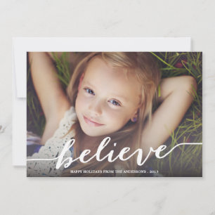 BELIEVE    HOLIDAY PHOTO CARD