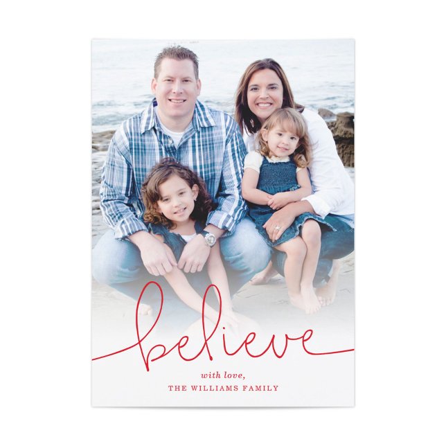 Believe Holiday Photo Card (Creator Uploaded)