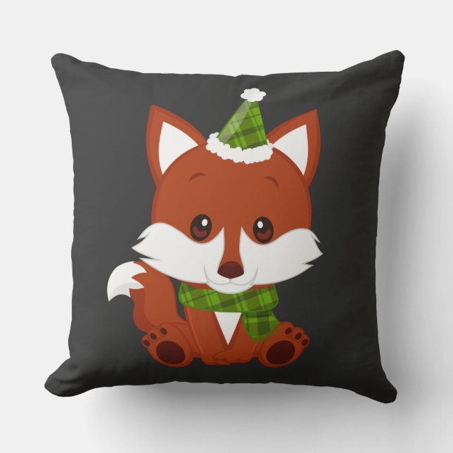 Believe iMagic of Christmas Fox Pillow (Front)