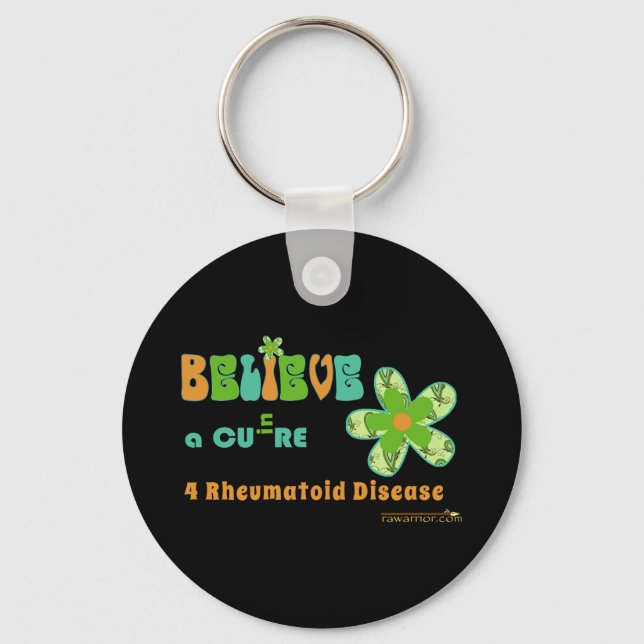 Believe in a CURE message Key Ring (Front)