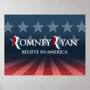 BELIEVE IN AMERICA WITH ROMNEY RYAN -.png Poster