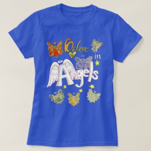 Believe in Angels Inspirational Art Custom Shirts
