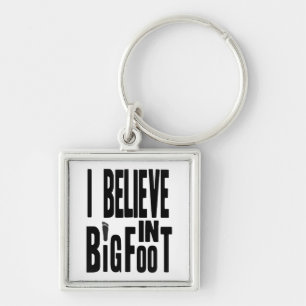 Believe in BIGFOOT - Black Key Ring