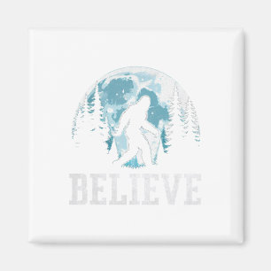Believe In Bigfoot Sasquatch Gifts Fathers Day Big Magnet