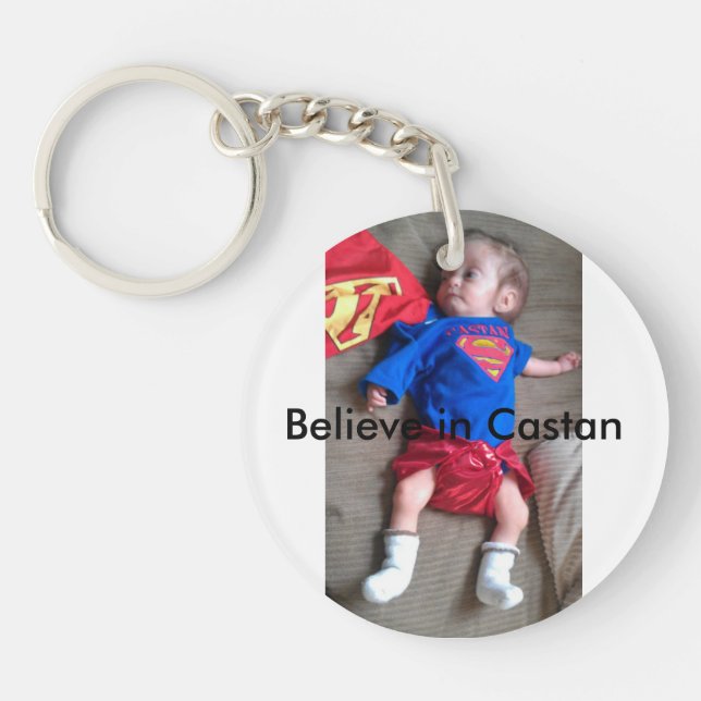 Believe in Castan keychain (Front)