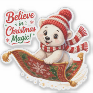 Believe in Christmas Magic Polar Bear
