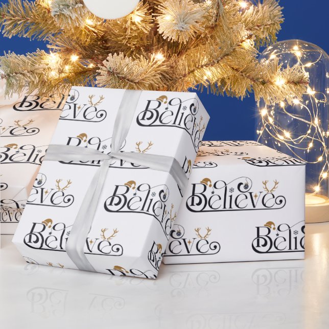Believe in Christmas  Wrapping Paper (Holidays)