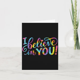 Believe In Colourful Motivational Encouragement Card
