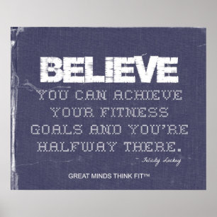 Believe in Denim Fitness Poster