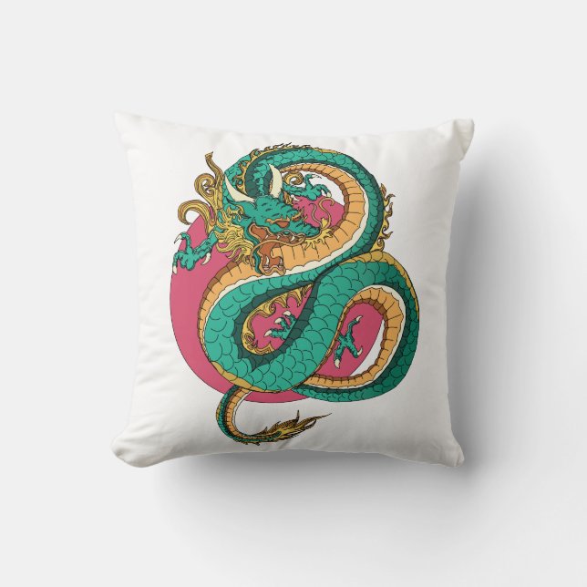 Believe in dragons cushion (Front)