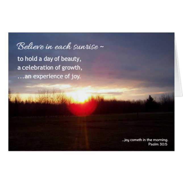 Believe in each sunrise...Religious (Front Horizontal)