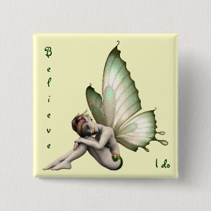 Believe in Fairies Button
