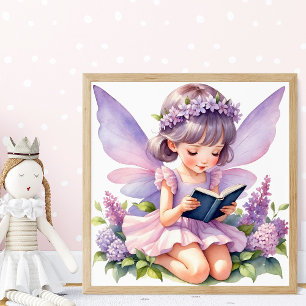 Believe in Fairy Tales Reading Art Poster