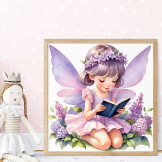 Believe in Fairy Tales Reading Art Poster