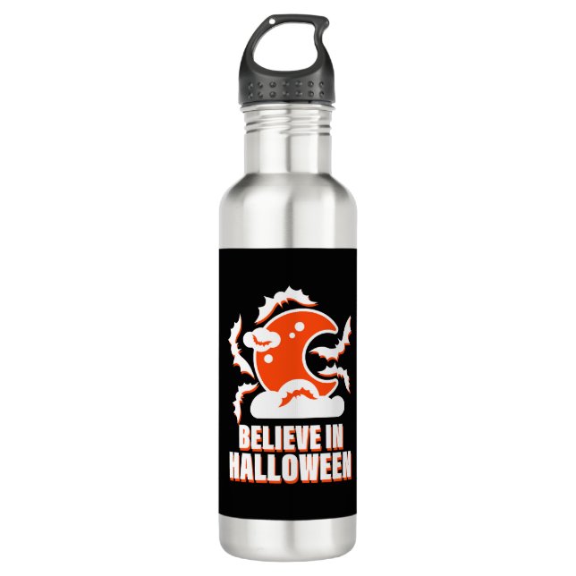 Believe In Halloween 710 Ml Water Bottle (Front)