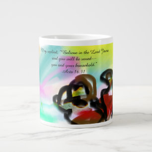 Believe in Jesus Large Coffee Mug