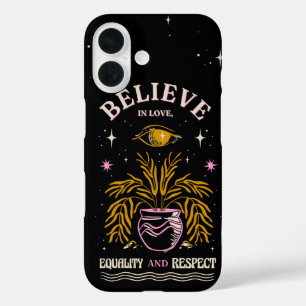 Believe in Love – Growth and Respect Illustrated iPhone 16 Case