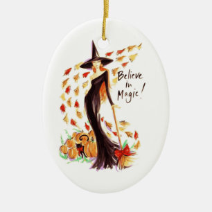 BELIEVE IN MAGIC CERAMIC TREE DECORATION