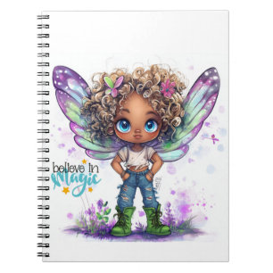 Believe In Magic Fairy Spiral Notebook