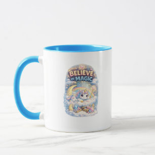 Believe in Magic Unicorn Accent Mug
