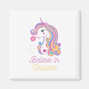 Believe In Magic Unicorn Magnet