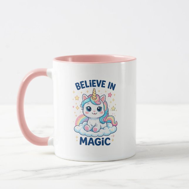 Believe in Magic Unicorn Mug (Left)