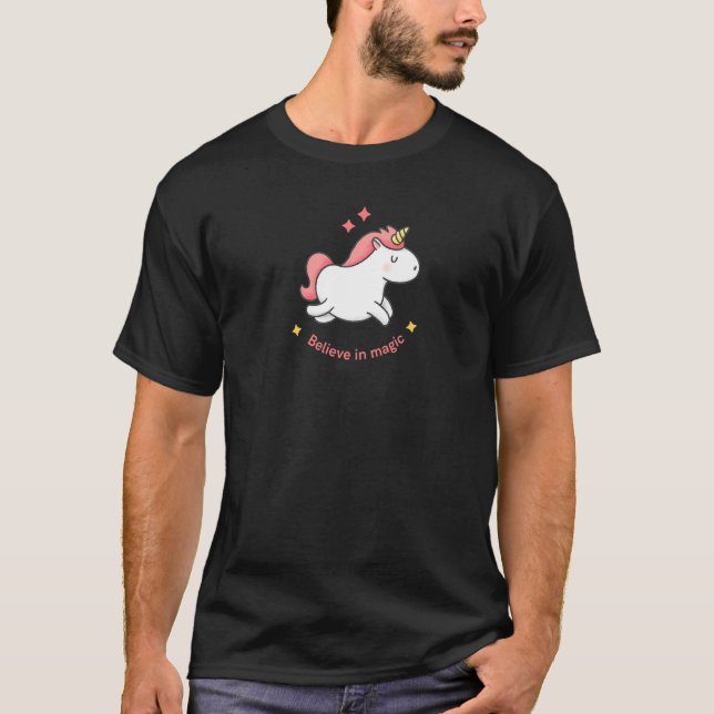 Believe In Magic Unicorn T-Shirt (Front)