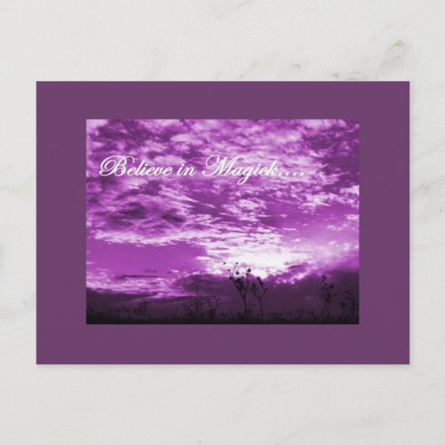 Believe in Magick postcard (Front)
