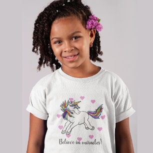 Believe in Miracles! Unicorn T-Shirt - Customise