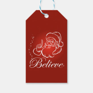 Believe in Santa - A Merry Christmas Gift Tags