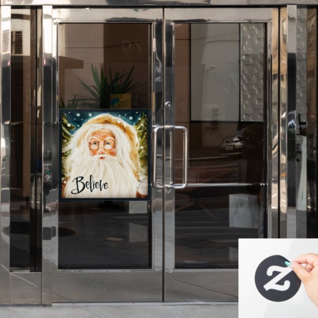Believe in Santa! “Inspirivity” Window Cling (Office Door)