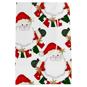 Believe in Santa-WHITE-GIFT BAG m