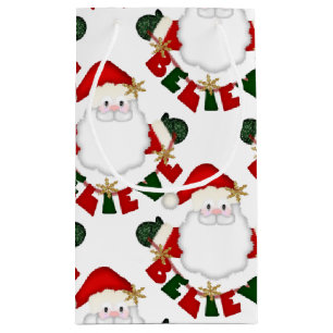 Believe in Santa-WHITE-GIFT BAG s