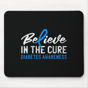 Believe In The Cure T1d Type 1 Diabetes Awareness Mouse Mat