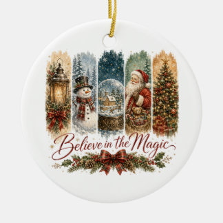 Believe in the Magic Christmas Ceramic Tree Decoration