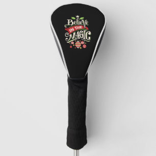 believe in the magic christmas golf head cover