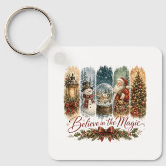 Believe in the Magic Christmas Key Ring