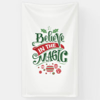 Believe in the Magic Christmas Typography