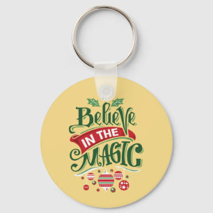 Believe in the Magic Christmas Typography Key Ring