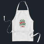 Believe in the Magic Christmas Typography Standard Apron<br><div class="desc">An apron with a cool illustration. Text says Believe in the Magic in fancy lettering. Decorated with christmas balls.</div>