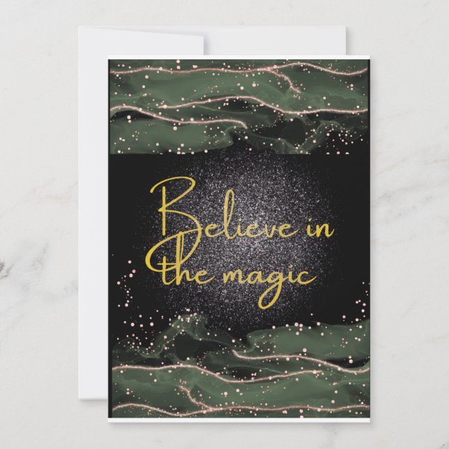 Believe In the Magic Holiday Card (Front)