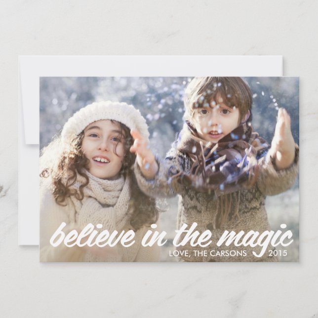 Believe in The Magic Holiday Card (Front)